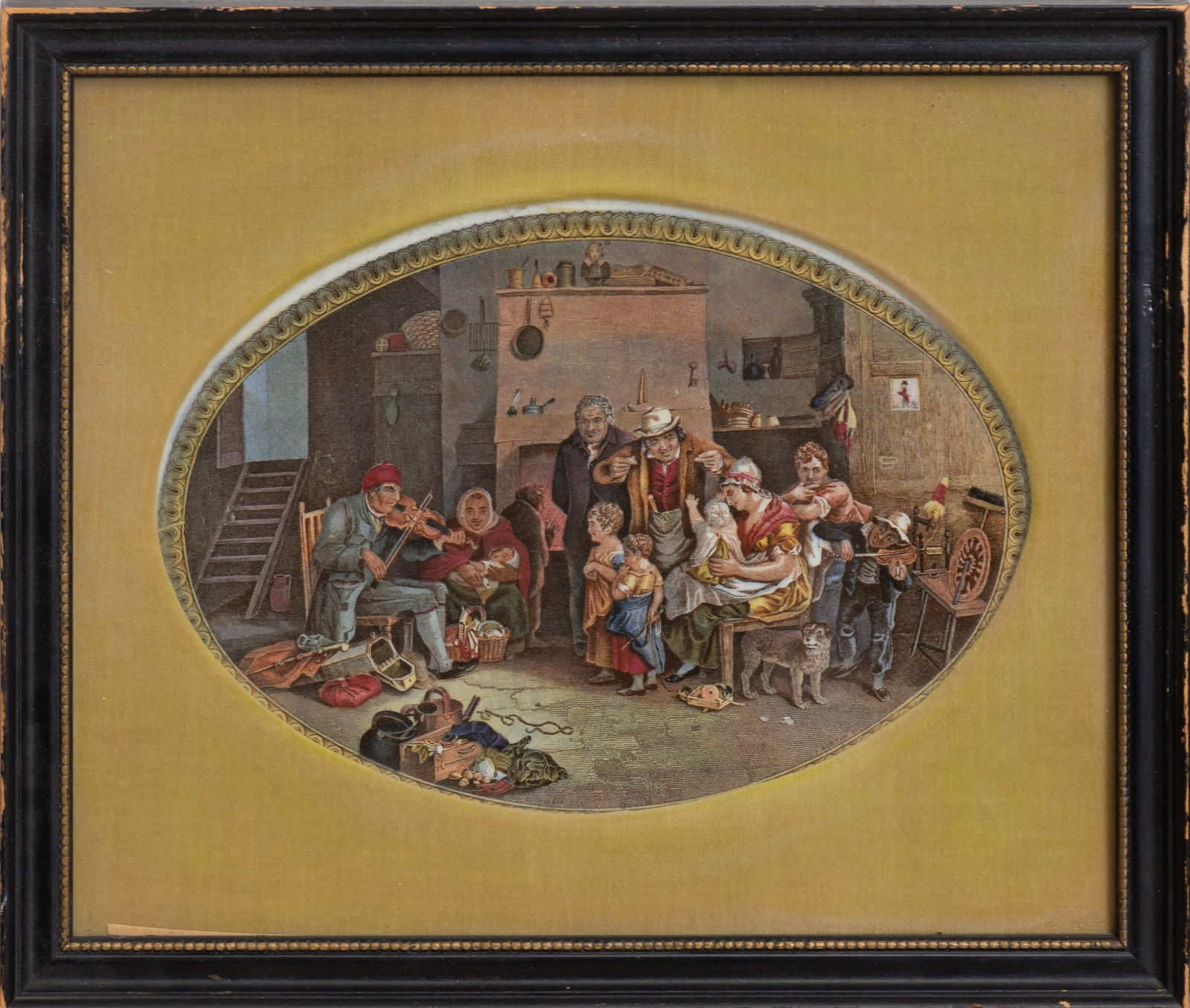 Two Framed Ceramic Oval Plates - 2