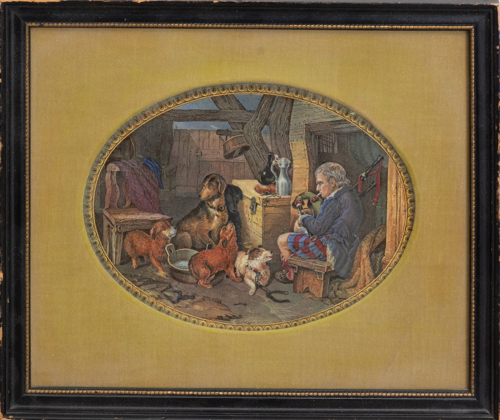 Two Framed Ceramic Oval Plates - 4