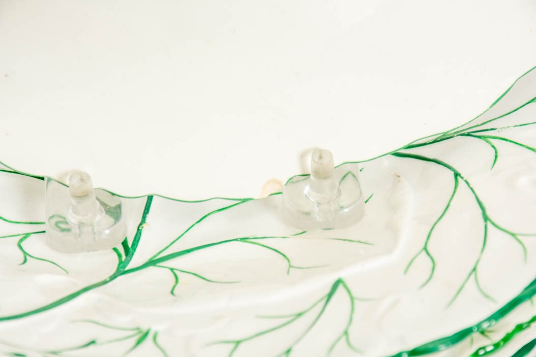 Set of Thirteen Leaf Pattern Plates - 4