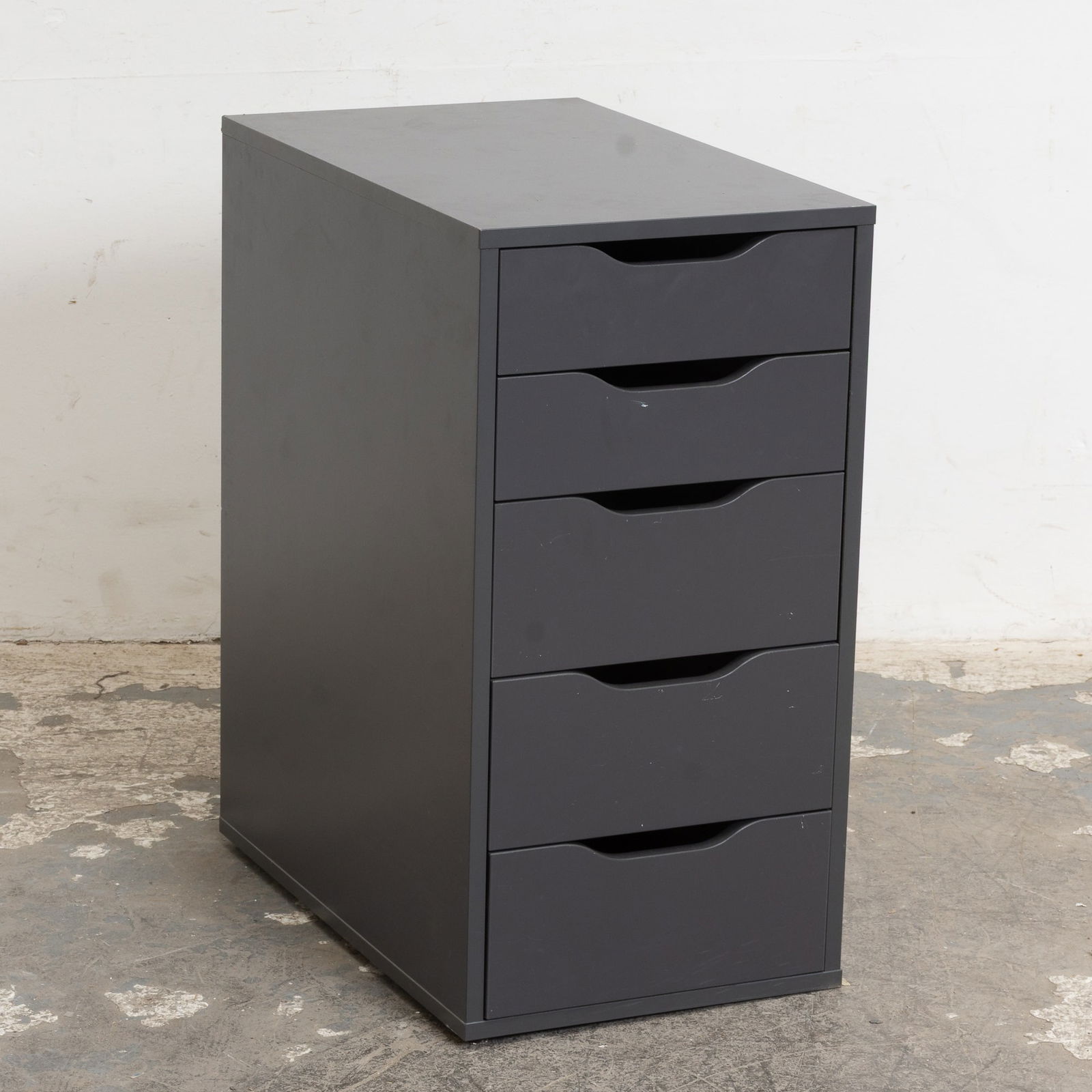 Modern Style Slate Painted Slim File Drawers (1 of 5)
