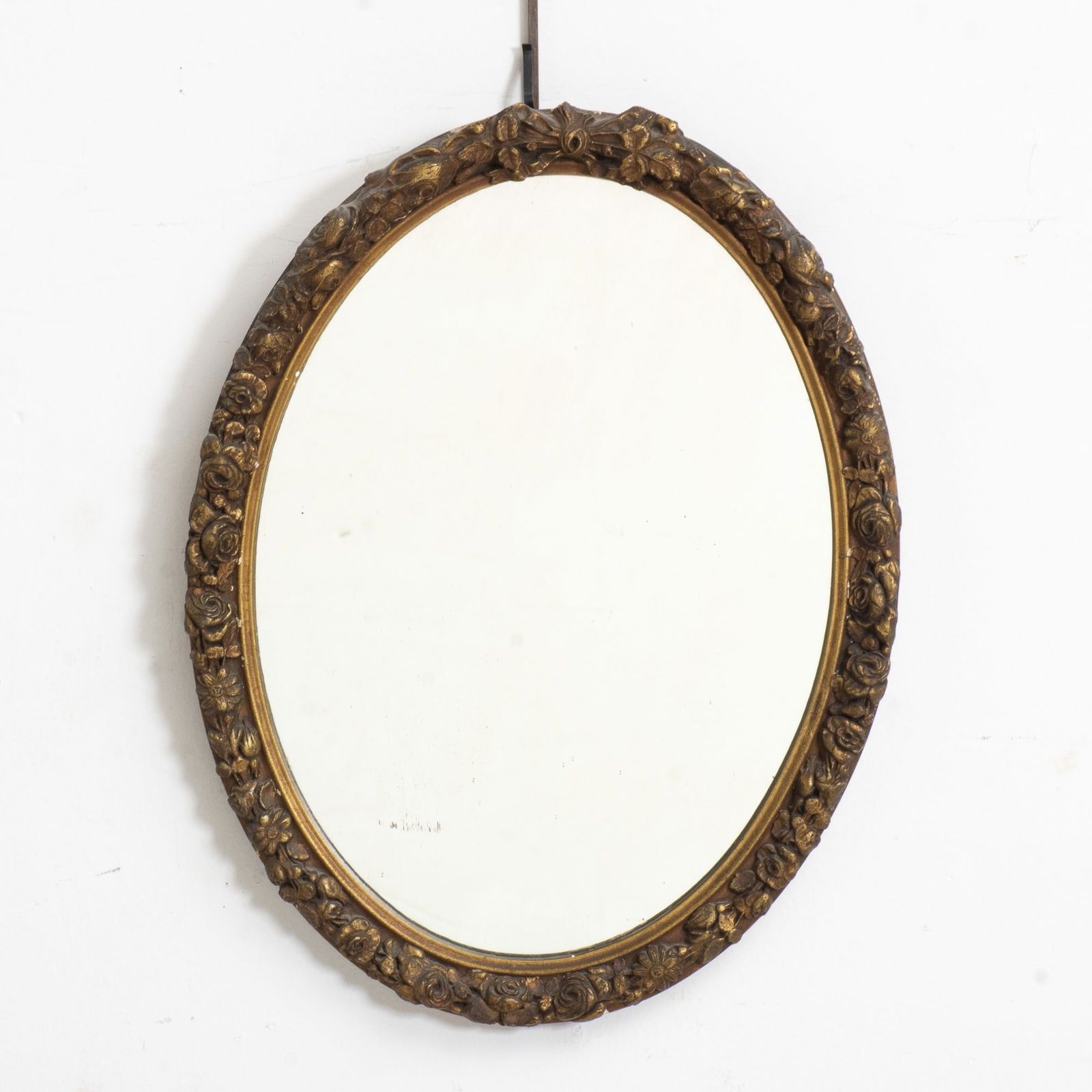 Gilt Painted Oval Mirror (1 of 3)