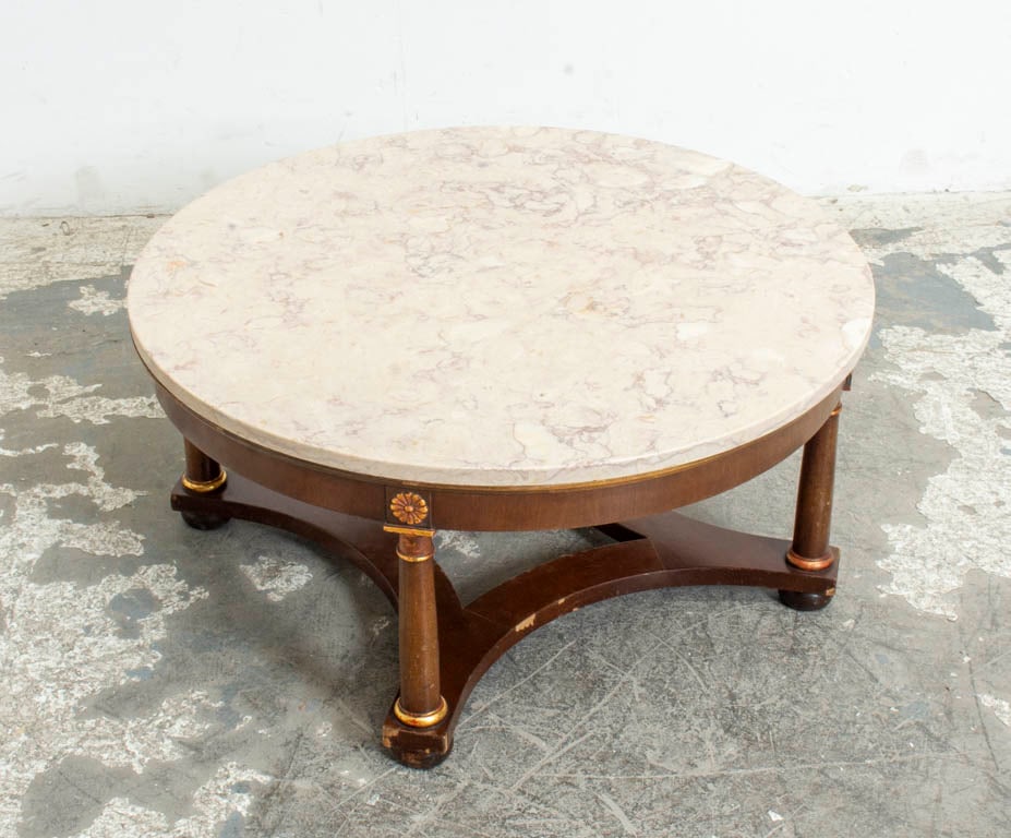 Marble Top Low Table - 4