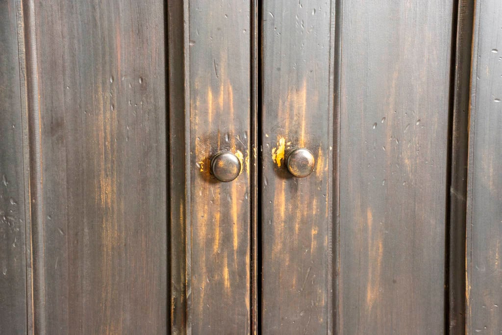 Black Painted Corner Cabinet - 2