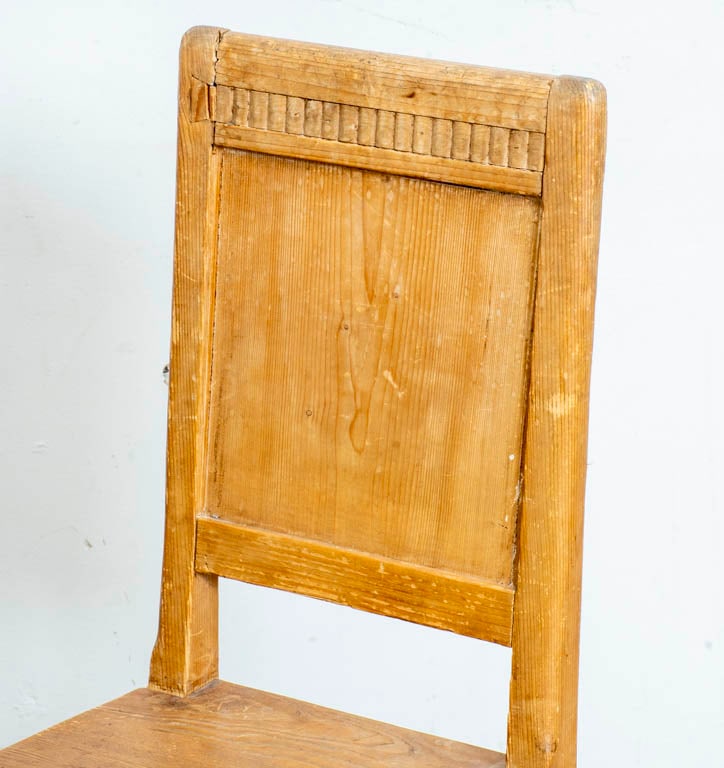 Carved Pine Side Chairs - 2