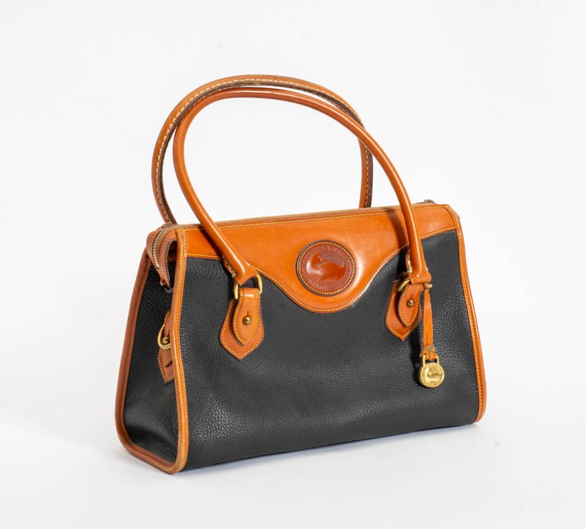 Dooney & Bourke Tan and Black Leather Purse (1 of 7)