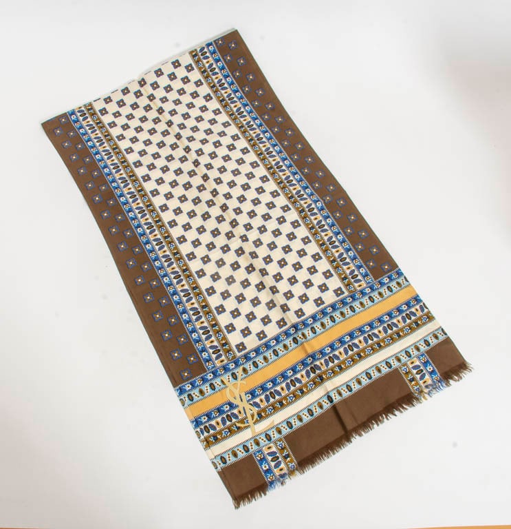 Yves Saint Laurent Silk Scarf (1 of 4)