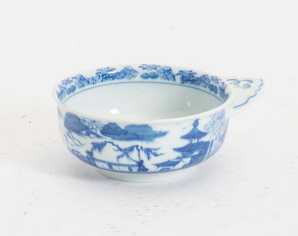 Mottahedeh Blue and White Porcelain Porringer (1 of 5)