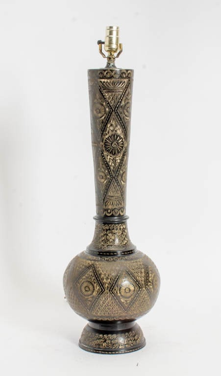 Etched Metal Table Lamp (1 of 6)