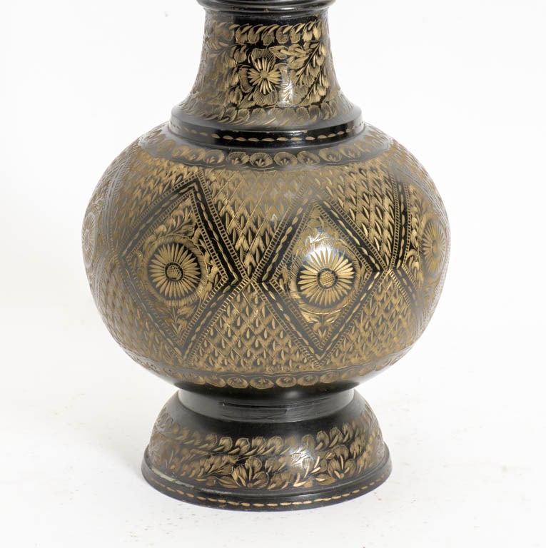 Etched Metal Table Lamp - 4