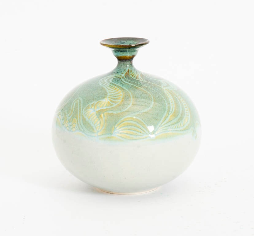 Glazed Ceramic Round Vase (1 of 5)