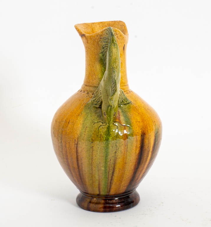 Ceramic Fish Handled Pitcher - 4