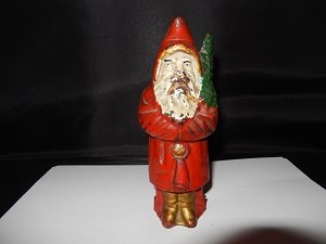Cast Iron Hubley Santa Claus Bank w/ Tree (1 of 4)