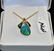 LADIES OPAL & DIAMOND 14K GOLD SLIDE PENDANT