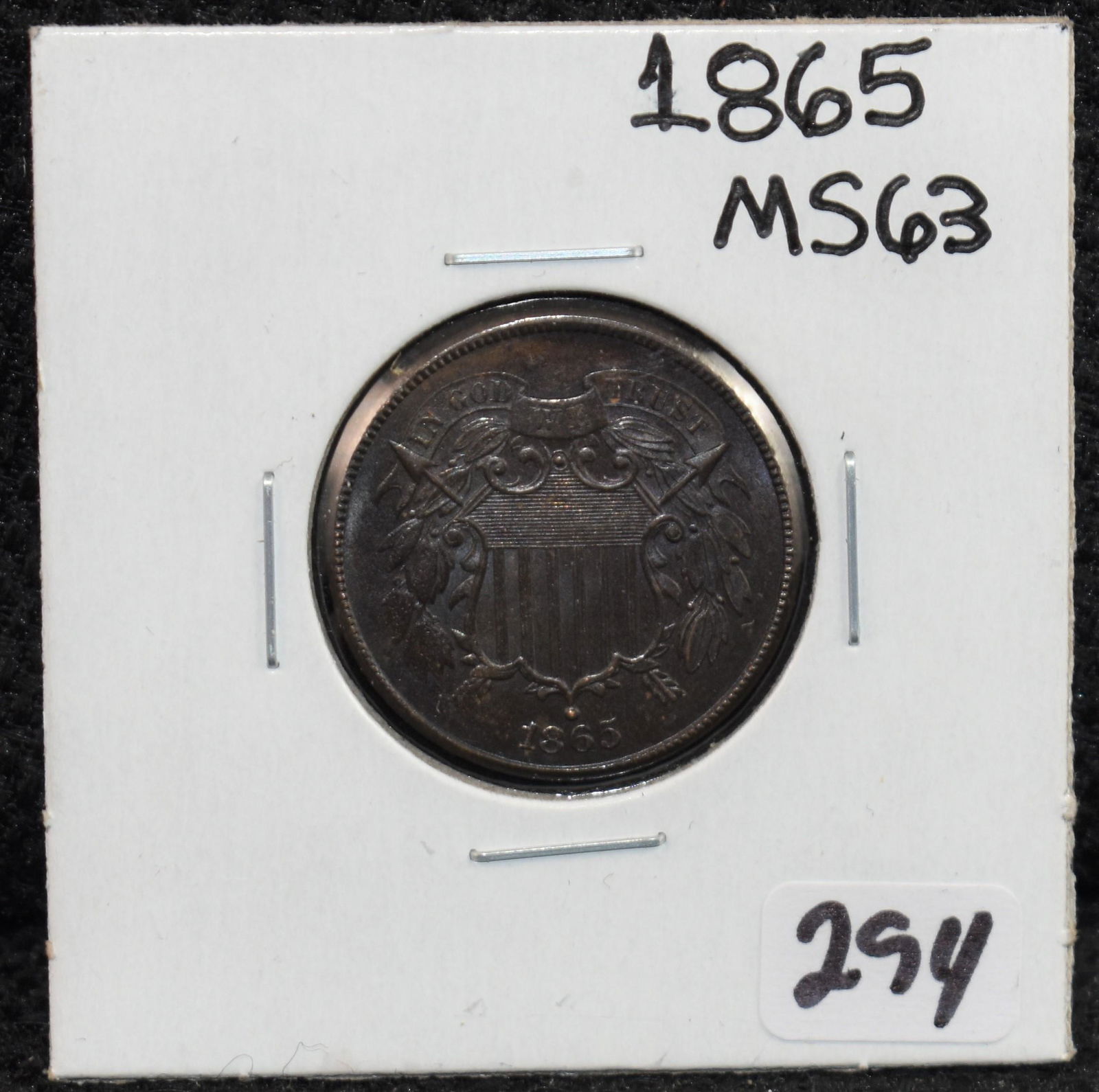 1865 MS63 TWO CENT PIECE (1 of 2)