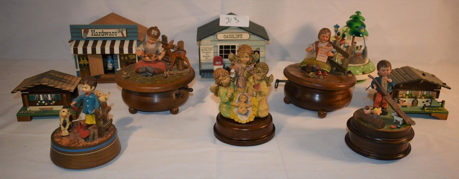 10 MUSIC BOXES - THORENS, REUGE, SWITZERLAND: 10 MUSIC BOXES - THORENS, REUGE, SWITZERLAND - SOME WORKING, SOME MAY NOT