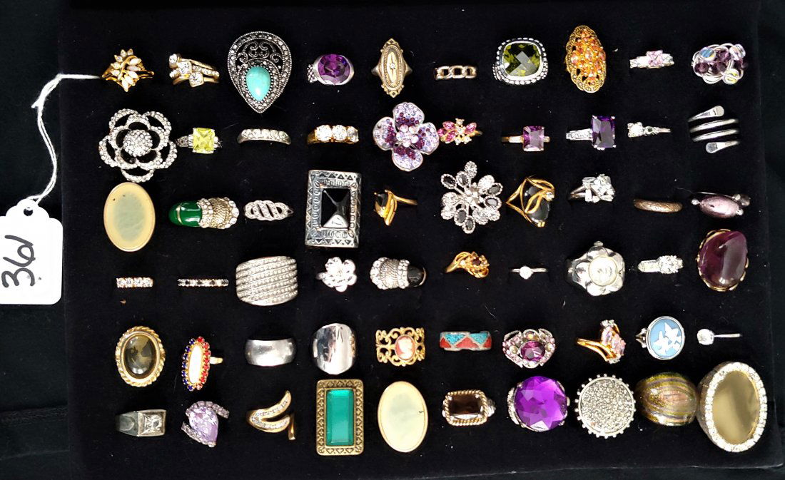 60 MISC VINTAGE/COSTUME RINGS (1 of 3)