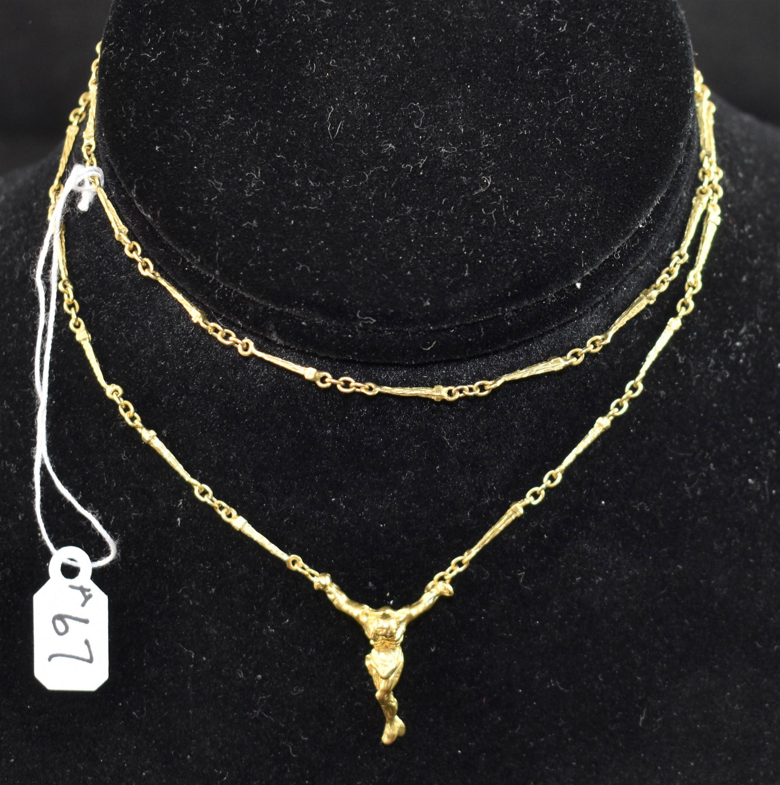 "SALVADOR DALI" 18K YELLOW GOLD NECKLACE (1 of 4)