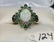 LADIES 3.12 OPAL, GARNET & DIAMOND 10K GOLD RING