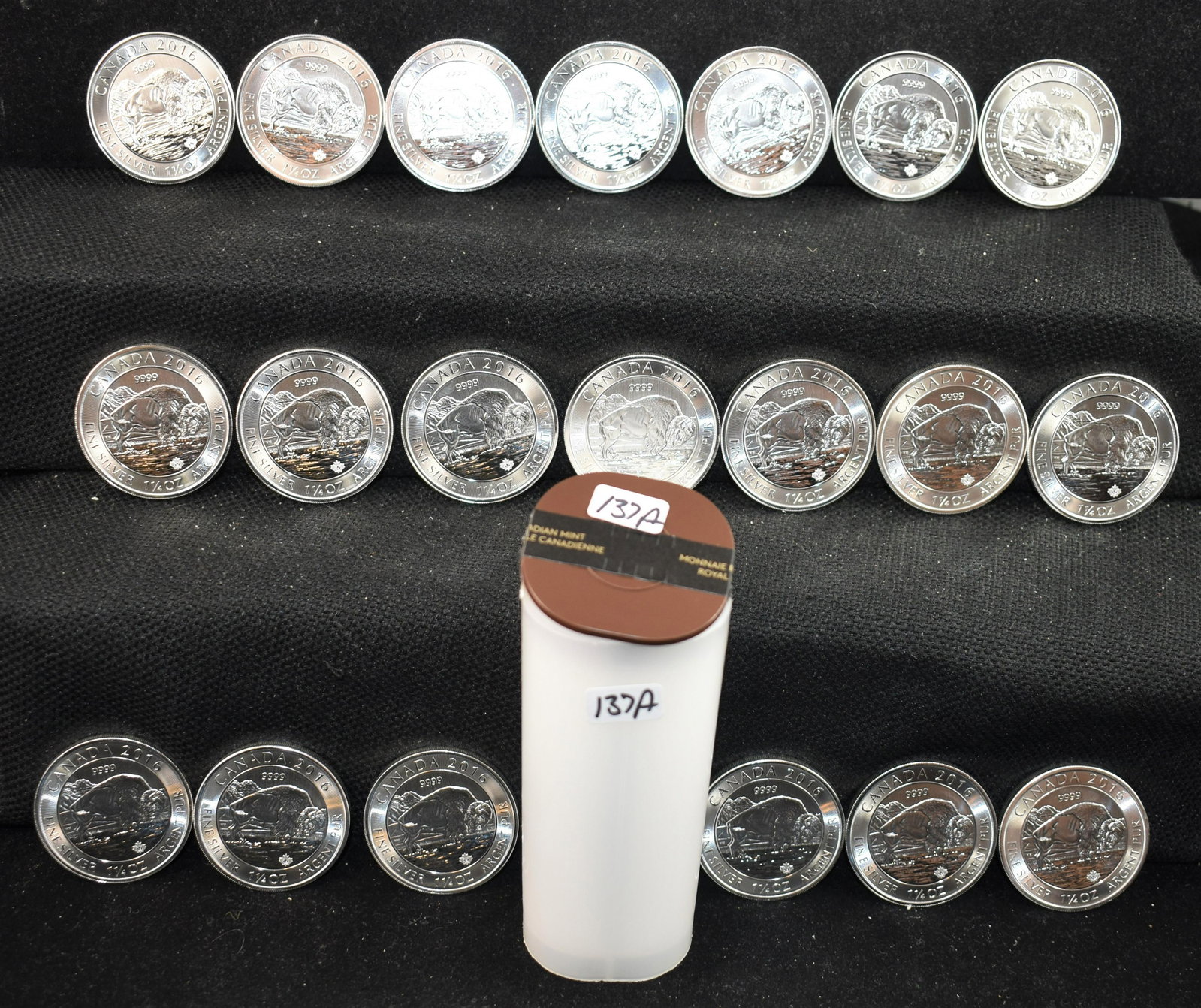 20 CANADA 2016 1 1/4 OZ FINE SILVER BUFFALO COINS: 20 CANADA 2016 1 1/4 OZ FINE SILVER BUFFALO COINS FROM SAFE DEPOSIT