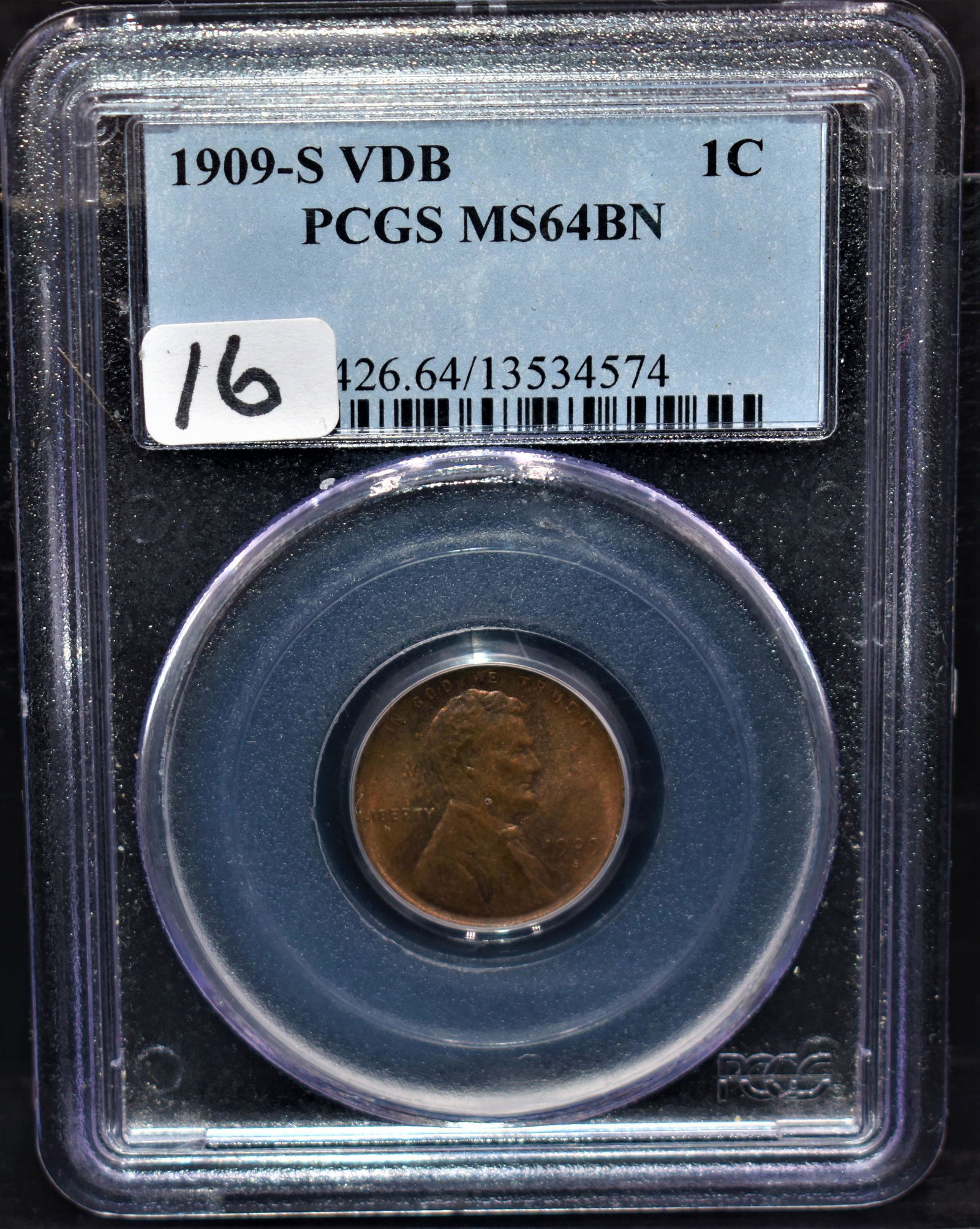 SUPER KEY 1909-SVDB LINCOLN - PCGS MS64BN (1 of 4)