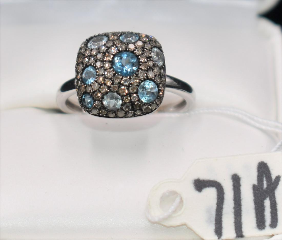 LADIES 1.96CTTW SAPPHIRE & DIAMOND 14K GOLD RING (1 of 4)