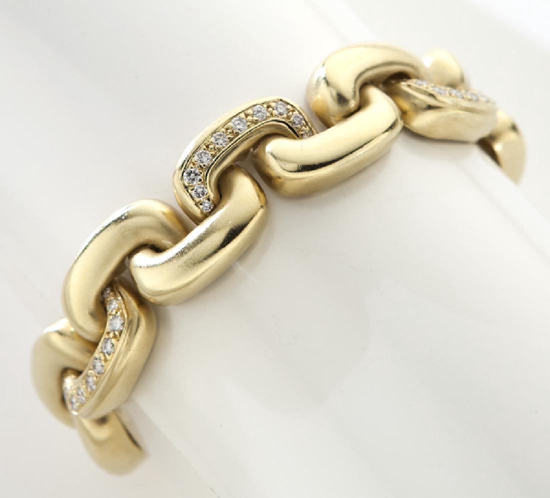 Marlene Stowe 18K yellow gold and diamond link (1 of 3)