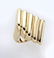 3 Pcs. 14/18K gold fluted jewelry, including: - 3