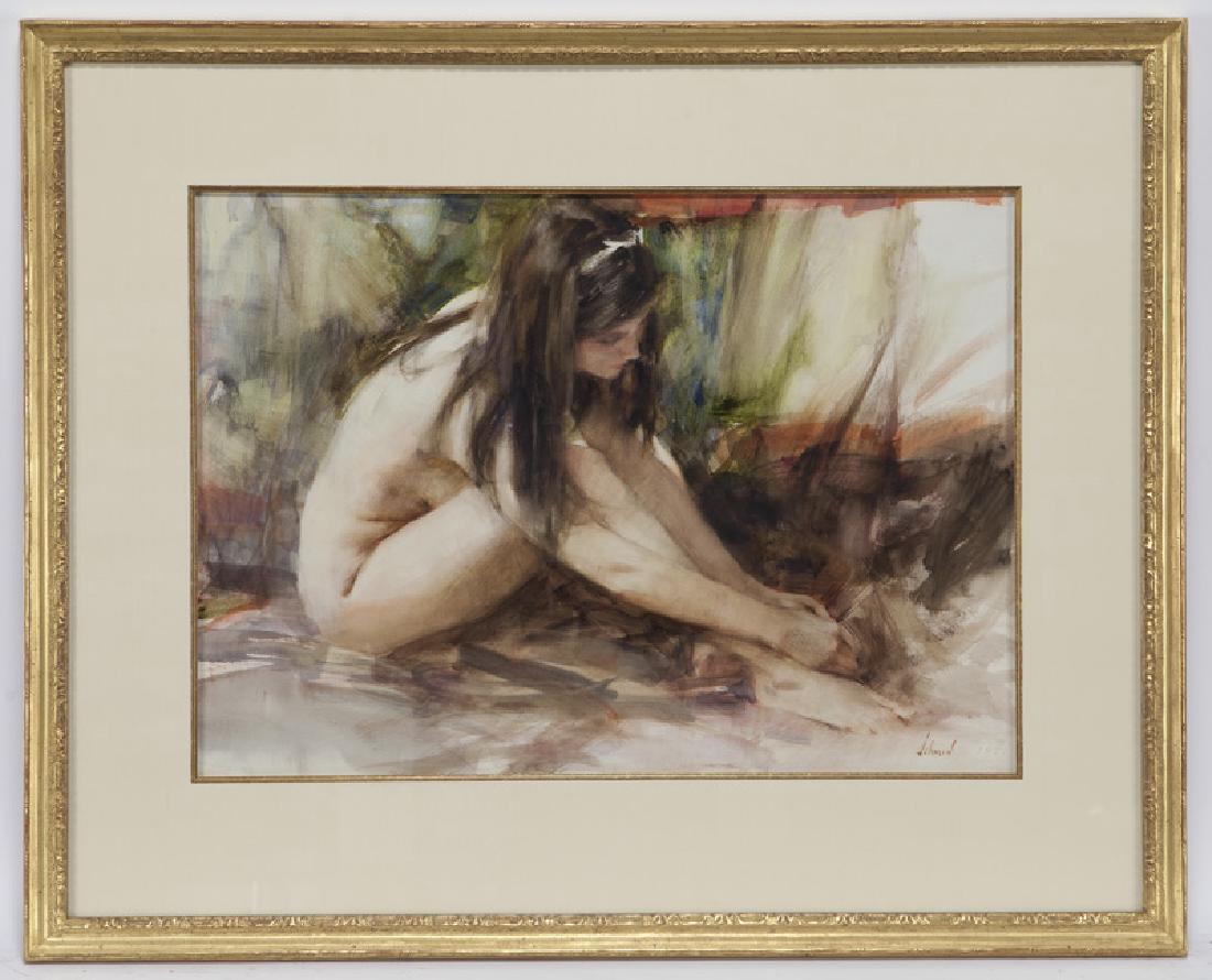 Richard Schmid "Untitled" watercolor on paper, (1 of 6)