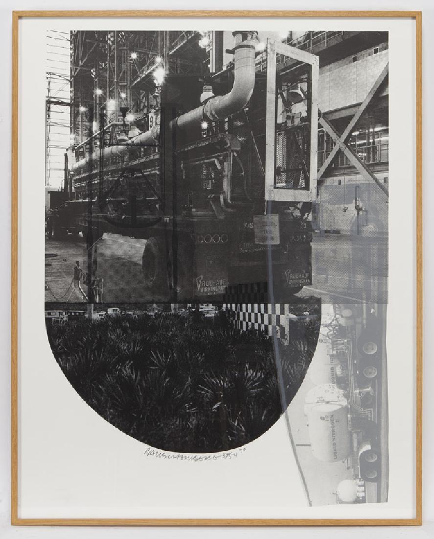 Robert Rauschenberg "Tracks (from the Stoned Moon (1 of 7)