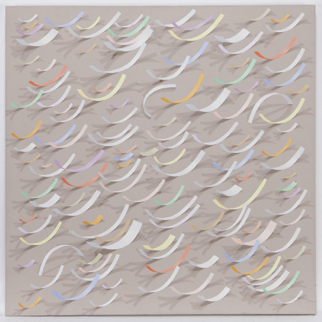 Manuel Hughes "Untitled (Ribbonscape Series)" oil (1 of 7)