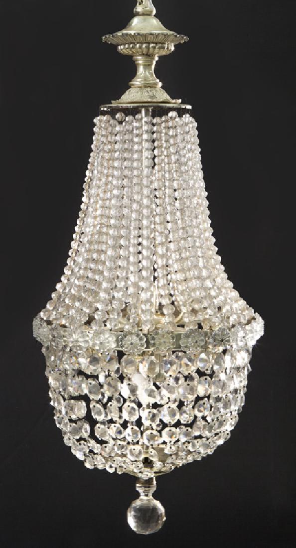 Crystal 4-light chandelier, (1 of 6)