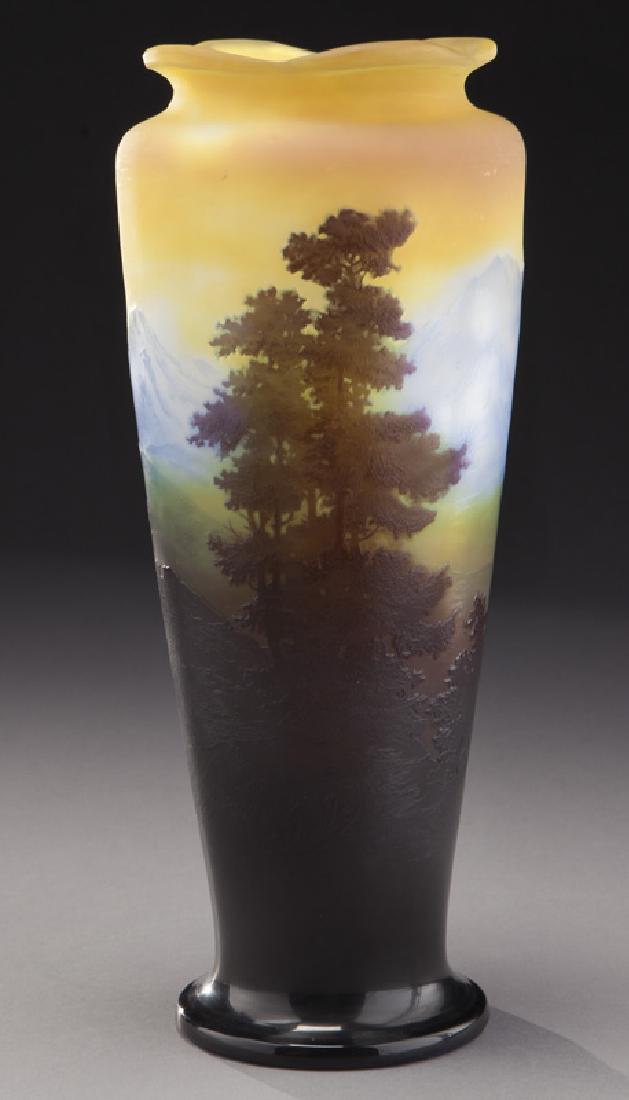 Galle cameo glass landscape vase (1 of 7)