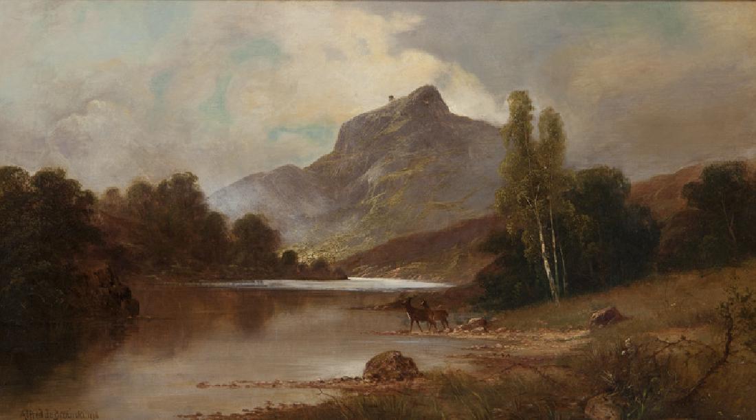 Alfred de Breanski Sr. "North Wales" oil on (1 of 6)