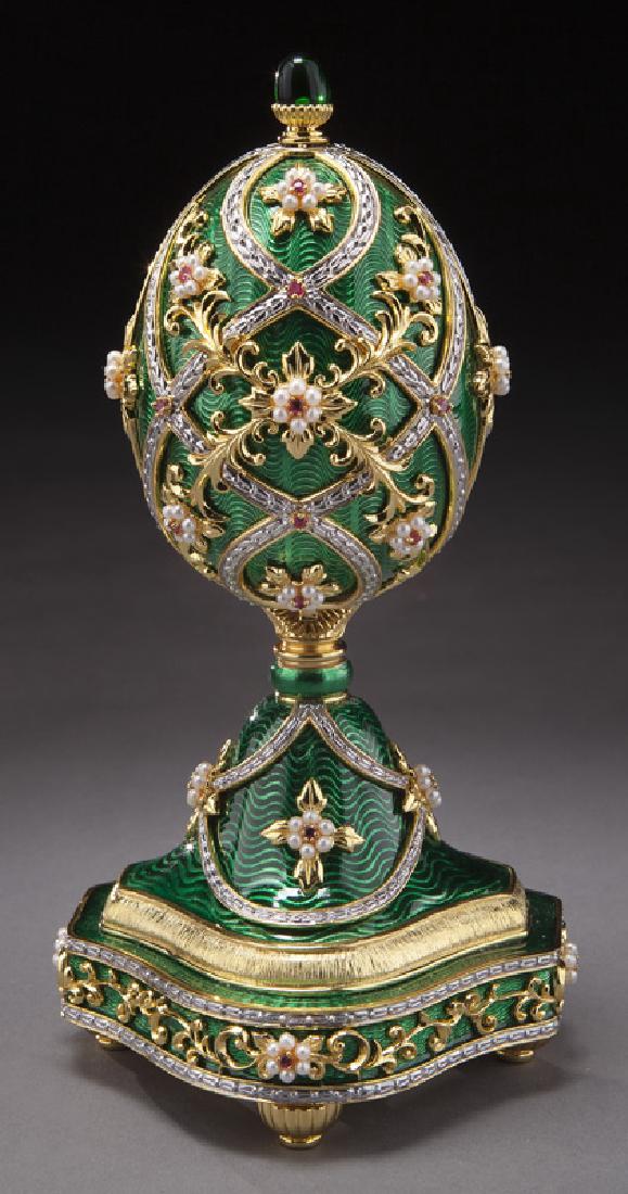 Franklin Mint Faberge "Garden of Jewels" egg. (1 of 12)