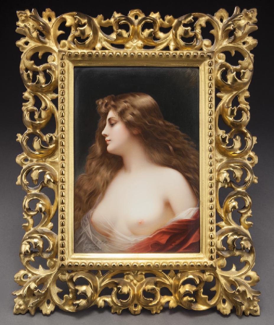 KPM painted porcelain plaque (1 of 6)