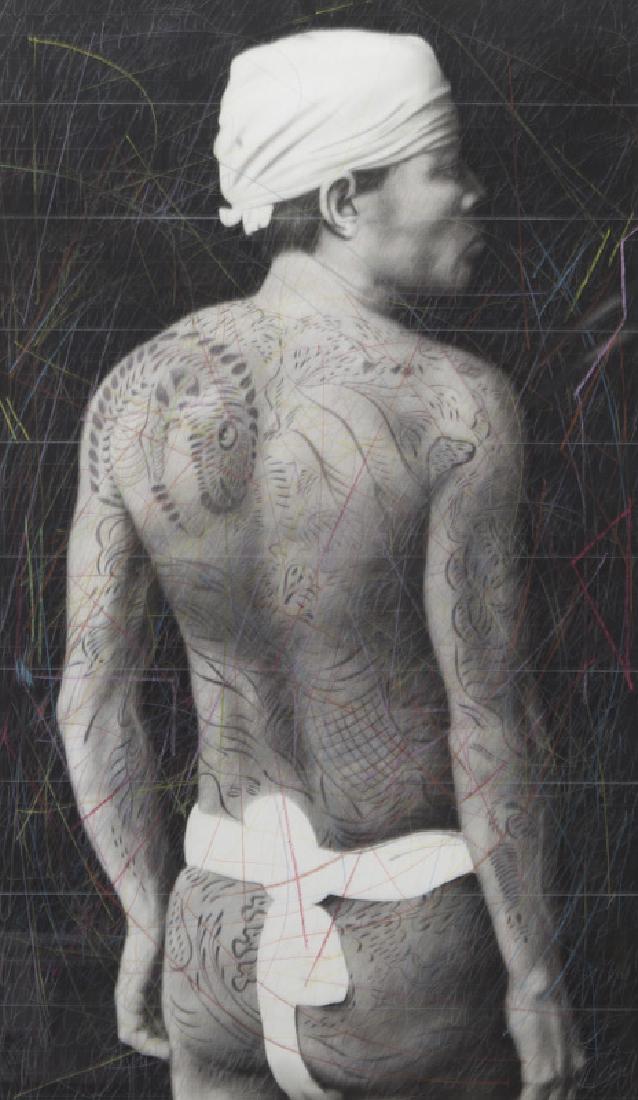 Joseph Piccillo "Untitled (Man in white)" pencil (1 of 8)