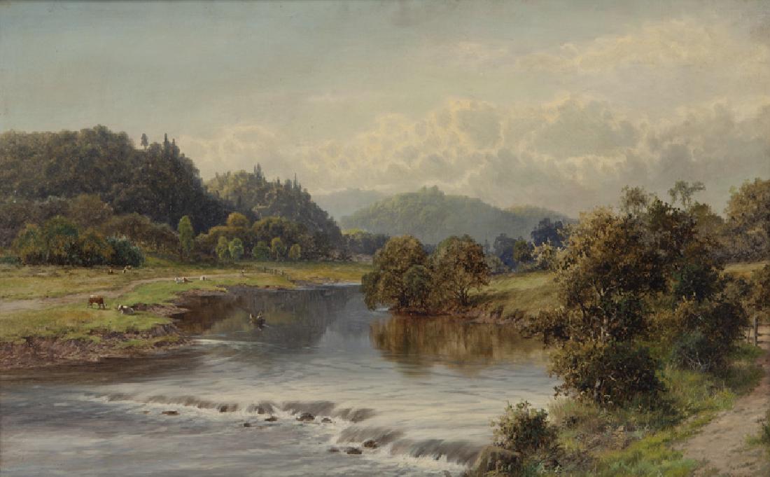 William Henry Mander "On the Severn" oil on (1 of 7)