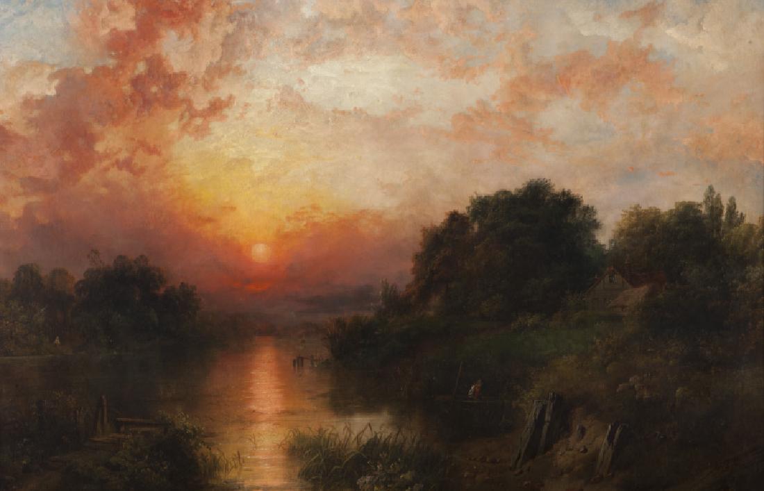 British School oil on canvas depicting a fisherman (1 of 7)