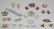 11: 18 Pcs. vintage costume jewelry of glass, crystal,