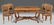 162: 5 Pcs. French provincial walnut table and chairs
