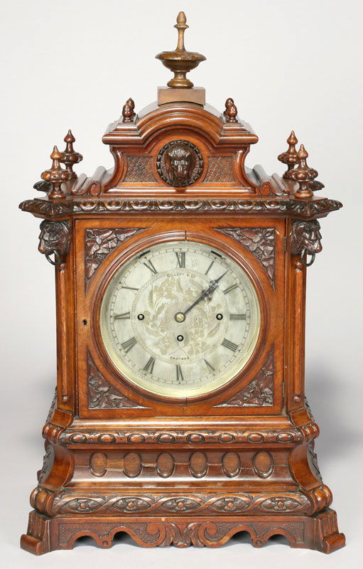 217 English triple fusee bracket clock