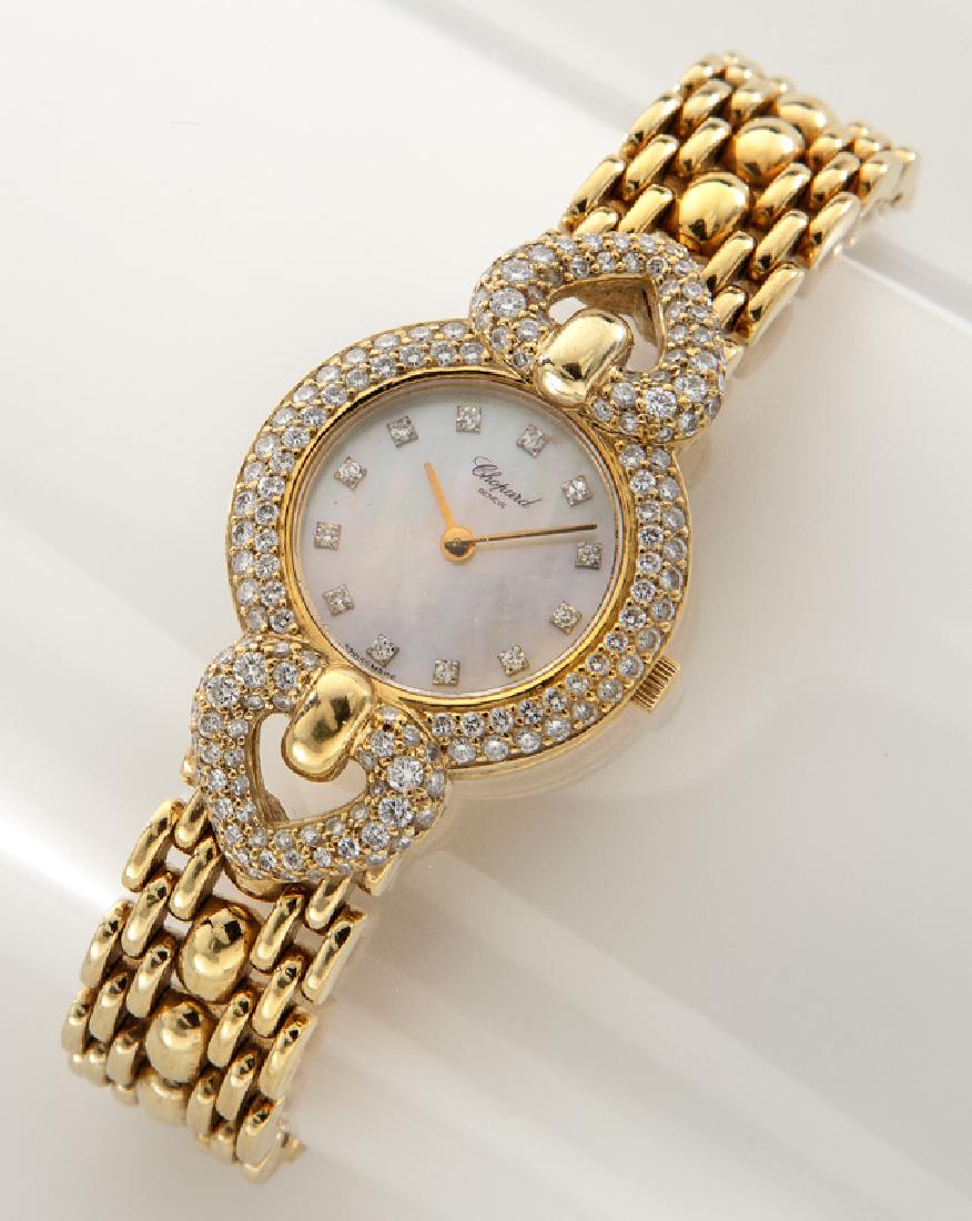 Chopard 18K gold and diamond watch (1 of 4)