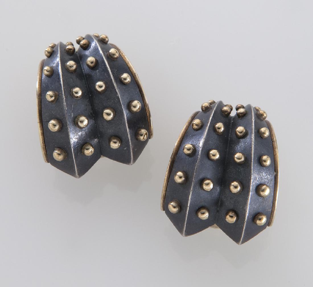 Marilyn Cooperman 18K and sterling silver earrings (1 of 2)