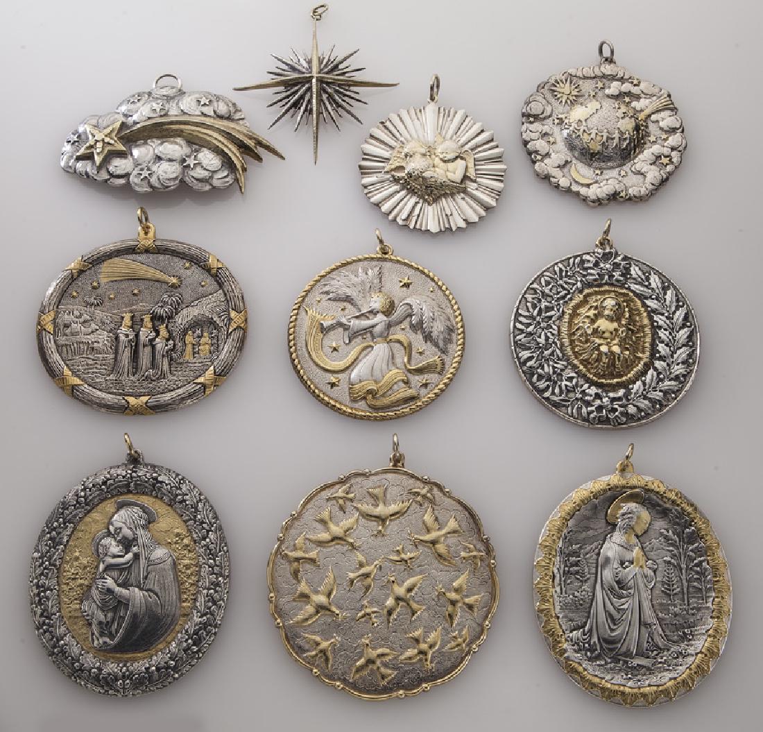 Group of 10 Buccellati sterling silver and gilt (1 of 4)