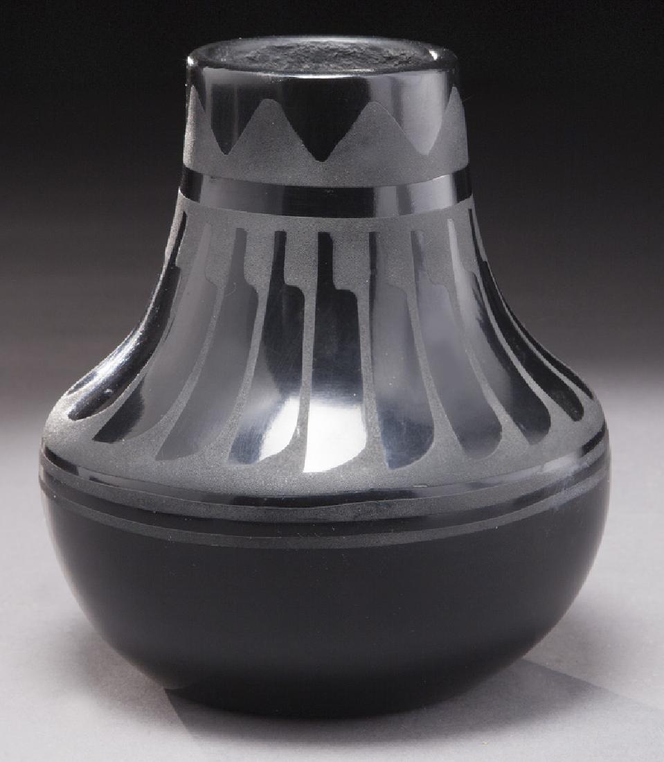 San Ildefonso blackware vessel, (1 of 7)