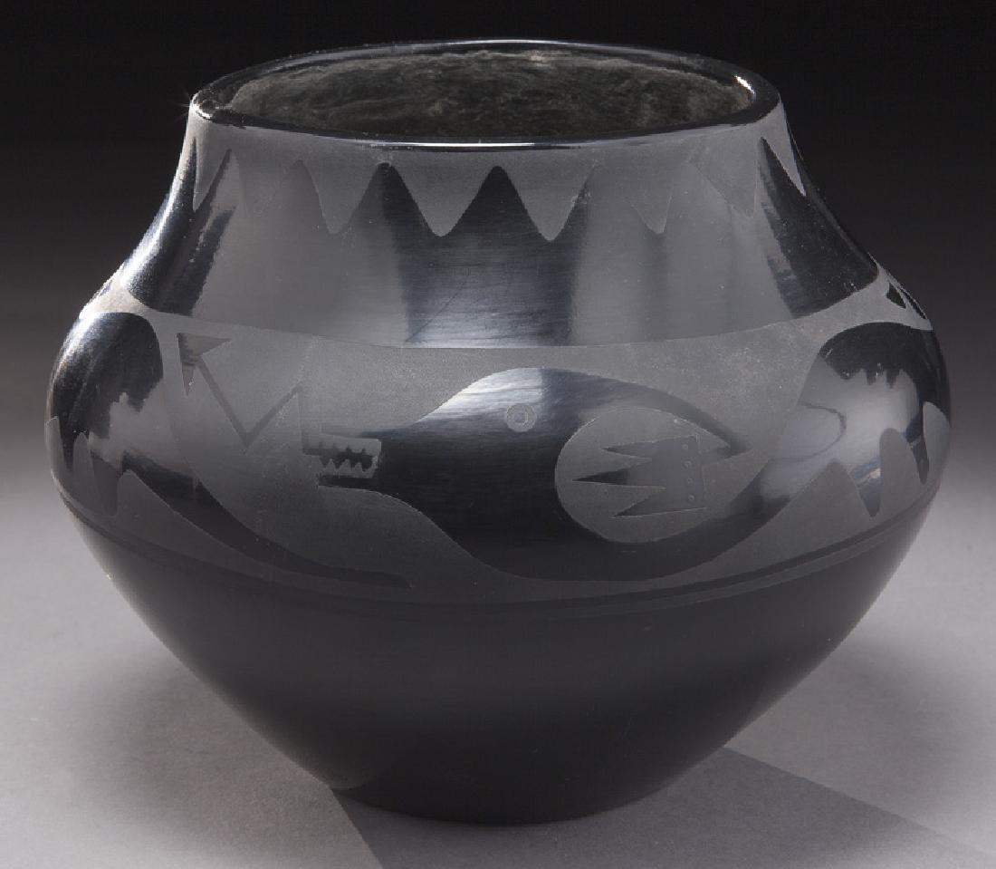 San Ildefonso blackware vessel, (1 of 7)