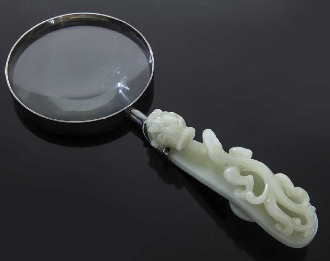 Chinese carved jade belt buckle (1 of 6)