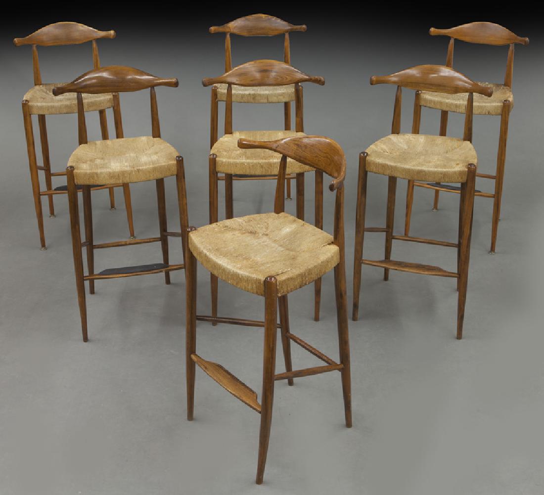 (7) Style of Hans Wegner horn stools (1 of 7)