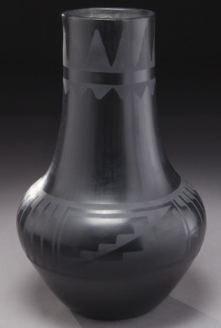 San Ildefonso blackware vessel, (1 of 8)