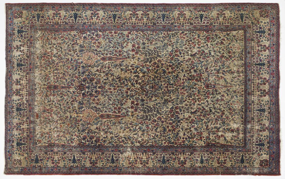 Southeast Persia Kerman carpet, (1 of 5)